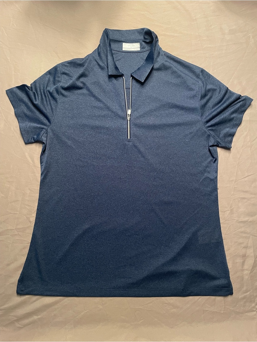 Callaway Golf Shirt Women’s Large Navy Zip Polo